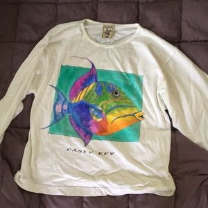 Graphic Tee with Trigger Fish design